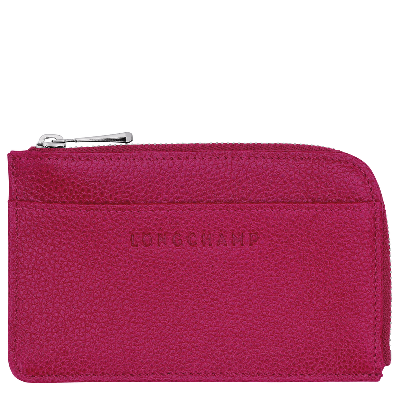 Le Foulonné Card holder Beetroot - Leather