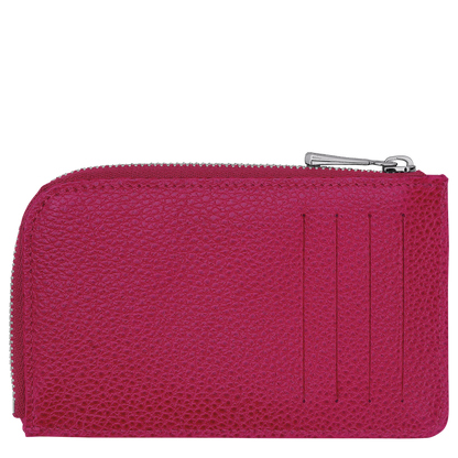 Le Foulonné Card holder Beetroot - Leather