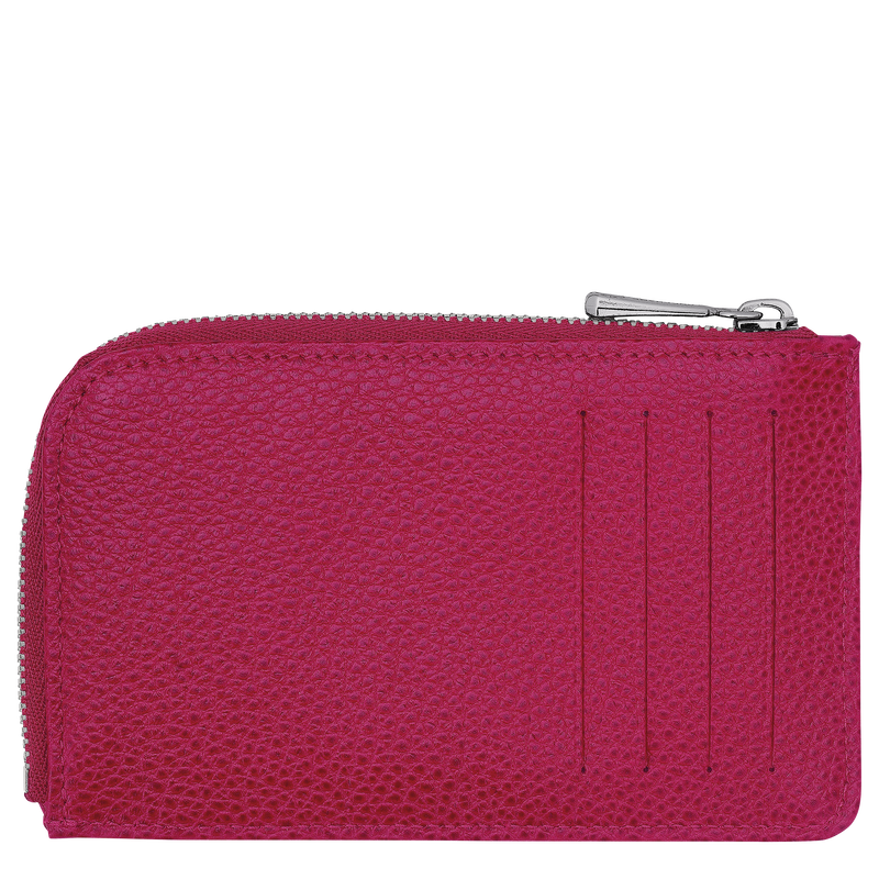 Le Foulonné Card holder Beetroot - Leather