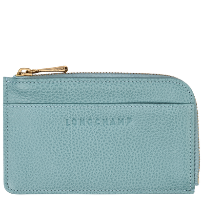 Le Foulonné Card holder Eucalyptus - Leather