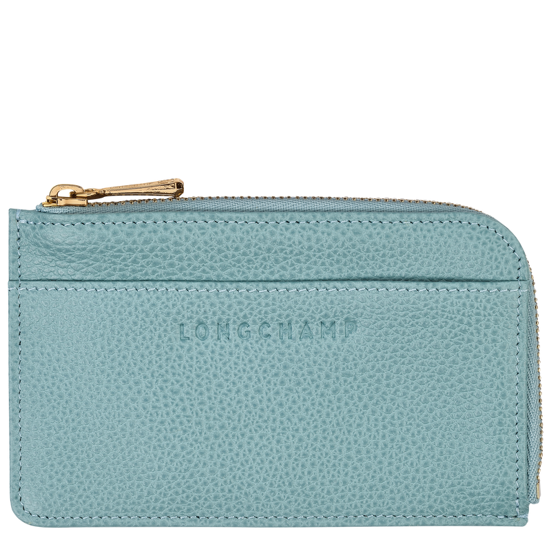 Le Foulonné Card holder Eucalyptus - Leather