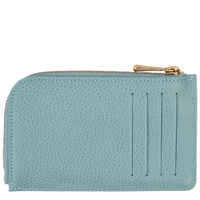Le Foulonné Card holder Eucalyptus - Leather