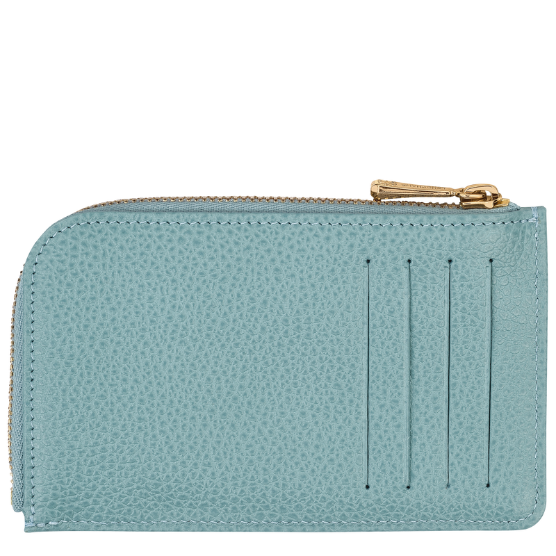 Le Foulonné Card holder Eucalyptus - Leather