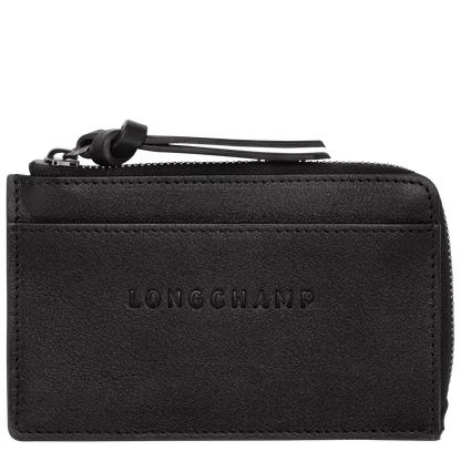 Longchamp 3D Card holder Black - Leather