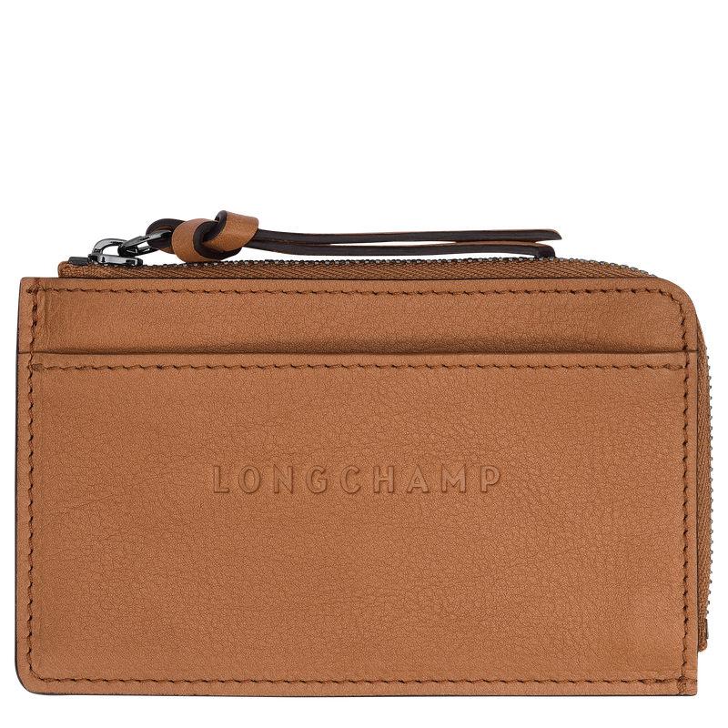 Longchamp 3D Card holder Natural - Leather