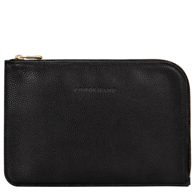 Le Foulonné Pouch Black - Leather
