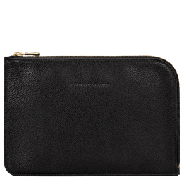 Le Foulonné Pouch Black - Leather