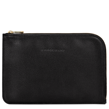 Le Foulonné Pouch Black - Leather