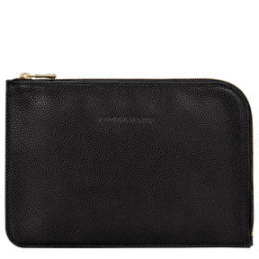 Le Foulonné Pouch Black - Leather