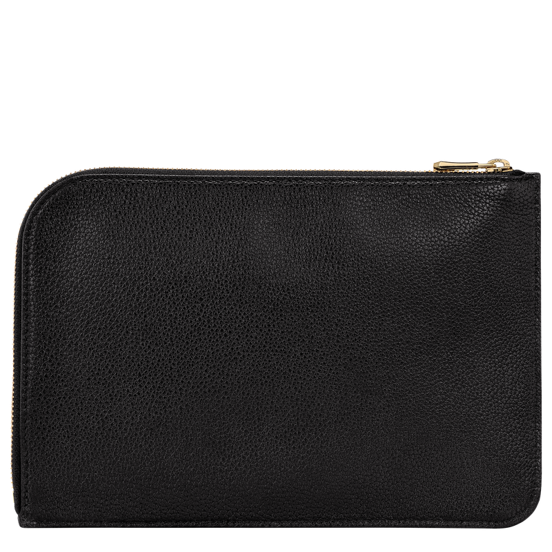 Le Foulonné Pouch Black - Leather