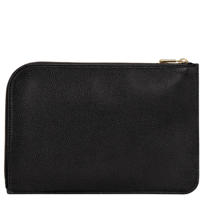 Le Foulonné Pouch Black - Leather