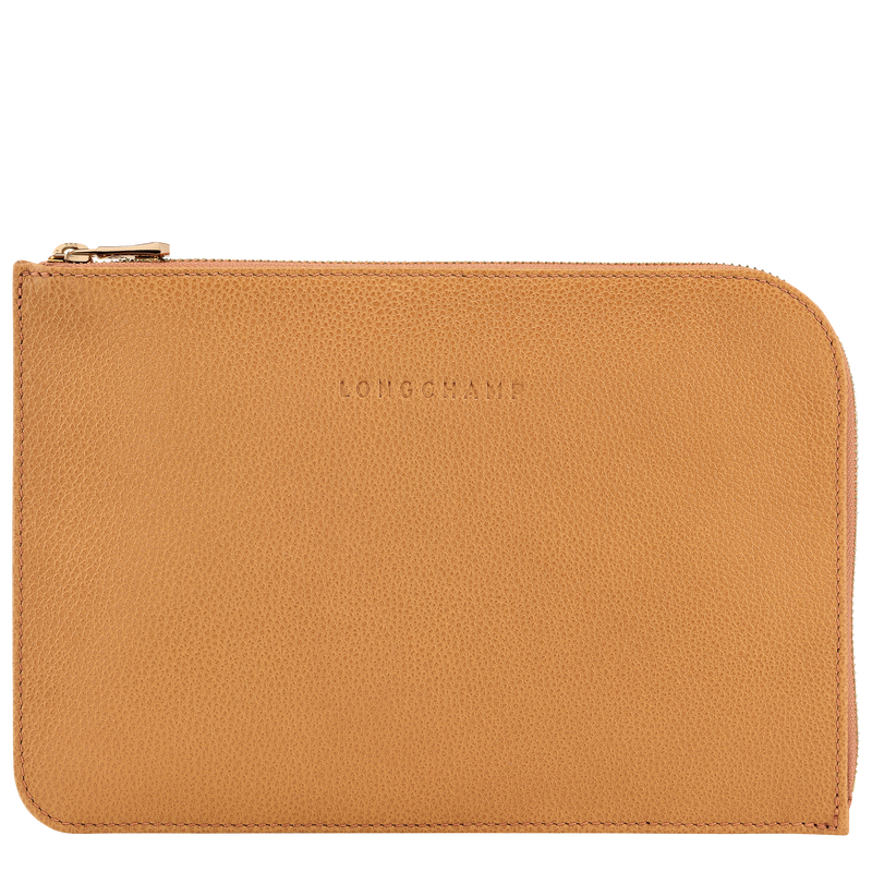 Le Foulonné Pouch Walnut - Leather