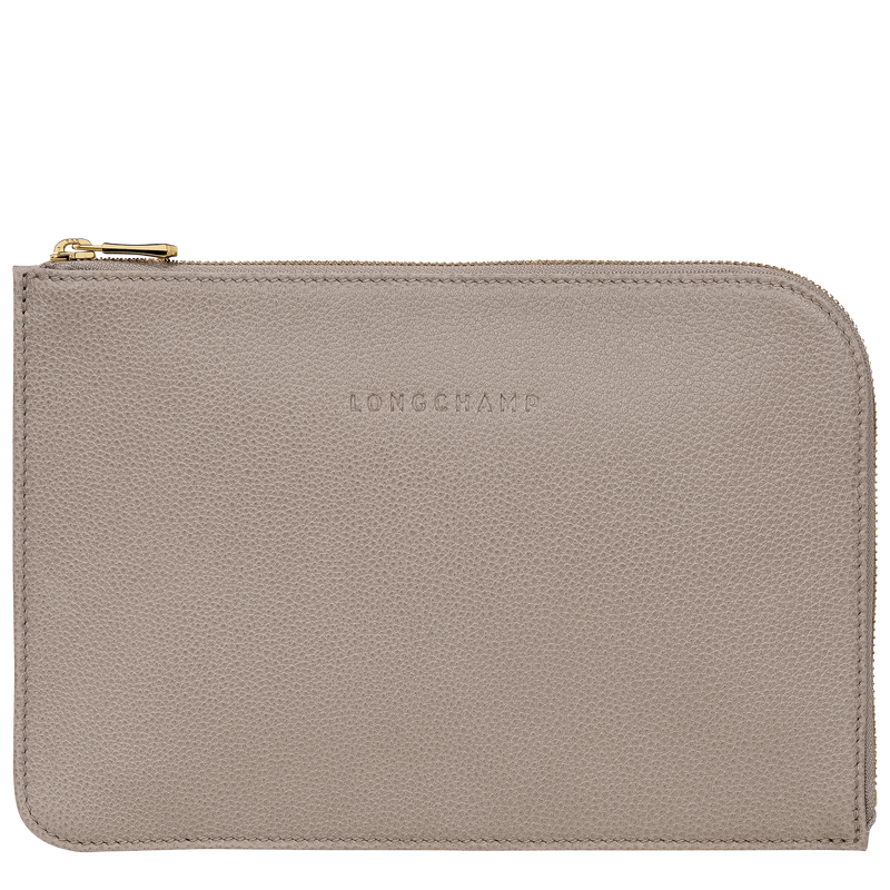 Le Foulonné Pouch Turtledove - Leather