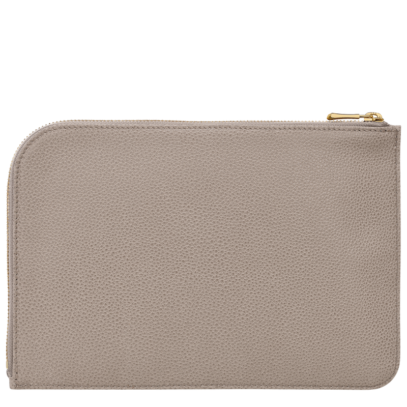Le Foulonné Pouch Turtledove - Leather