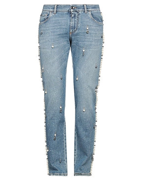 DOLCE&GABBANA DENIM TROUSERS