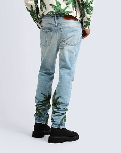 PALM ANGELS DENIM TROUSERS