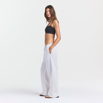 Cotton Poplin Sleep Straight Leg Pant