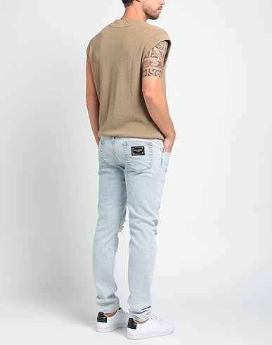 DOLCE&GABBANA DENIM TROUSERS