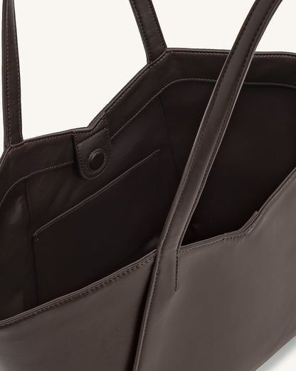 Kiana Large Capacity Tote Bag - Deep Claret