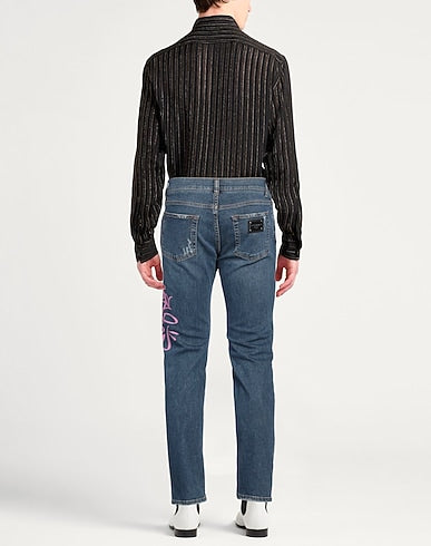 DOLCE&GABBANA DENIM TROUSERS