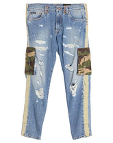 DOLCE&GABBANA DENIM TROUSERS