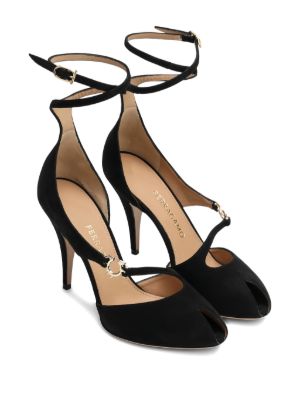 Ferragamo 95mm Molly ankle-wrap peep-toe pumps