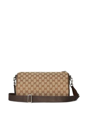 Gucci small logo-patterned cylindrical shoulder bag