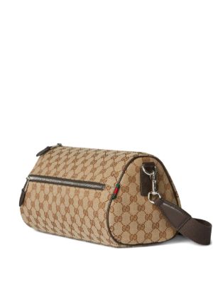 Gucci small logo-patterned cylindrical shoulder bag