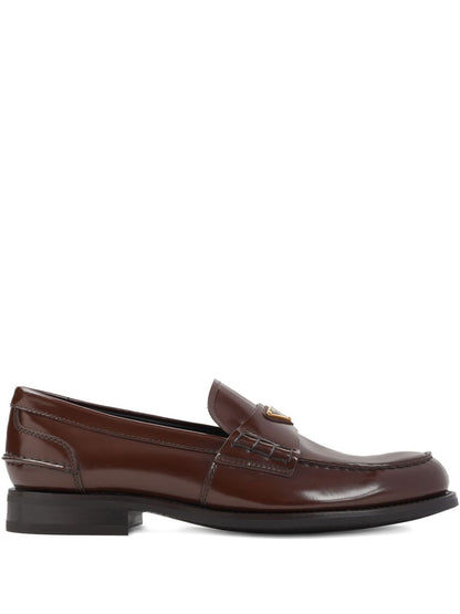 Prada triangle-logo loafers