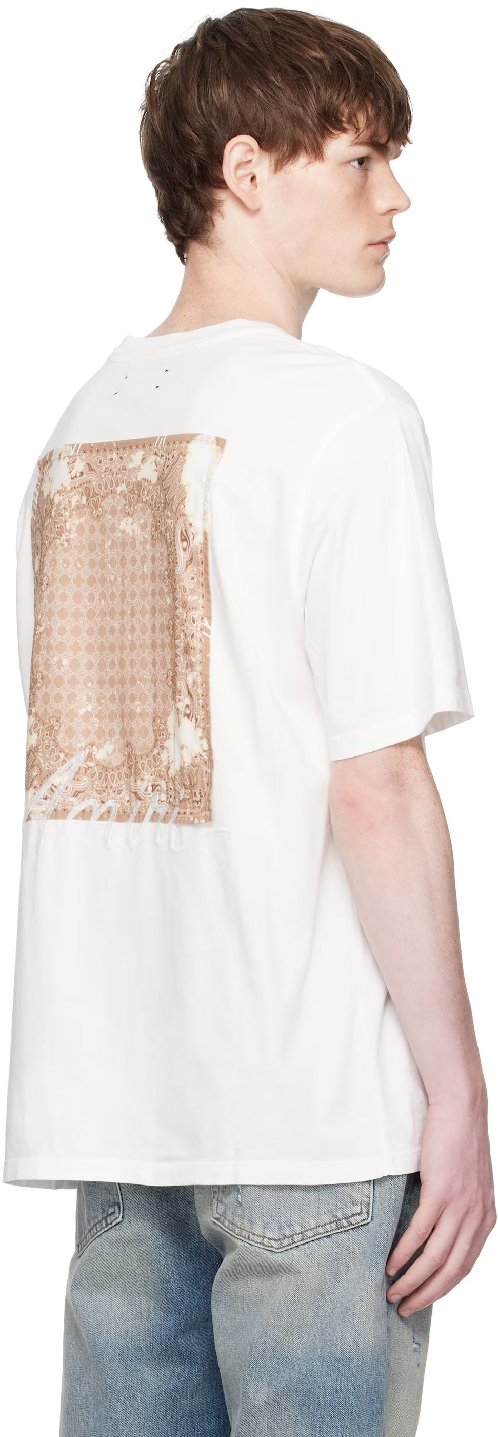 Off-White Bleach Bandana Patch T-shirt