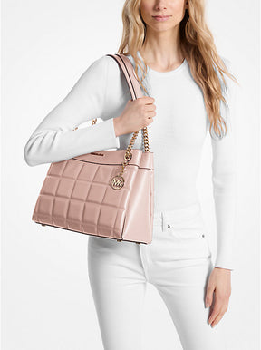 Susan Medium Quilted Leather Tote Bag