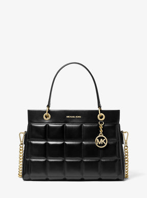 Michael Kors Susan Medium Quilted Leather Satchel - Bags | Shop From The Mirage