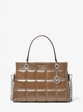 Susan Medium Quilted Leather Tote Bag