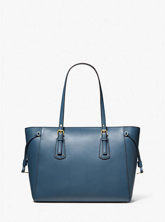 Michael Kors Voyager Medium Crossgrain Leather Tote Bag - Bags | Shop From The Mirage