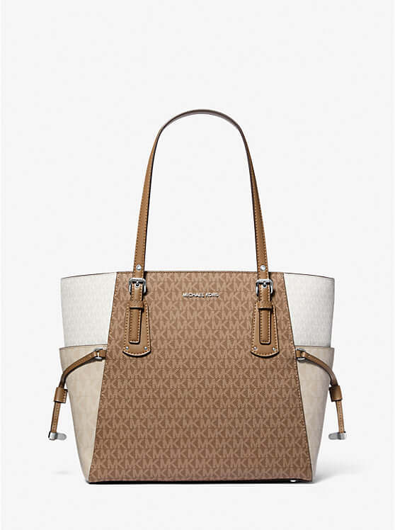 Michael Kors Voyager Small Color-Block Logo Tote Bag - Bags | Shop From The Mirage