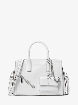 Laila Medium Leather Satchel with Card Case