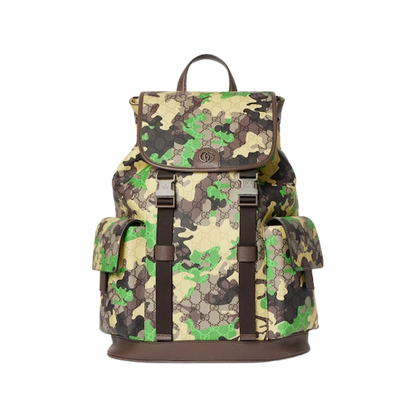 Gucci GG Large Backpack Green Yellow
