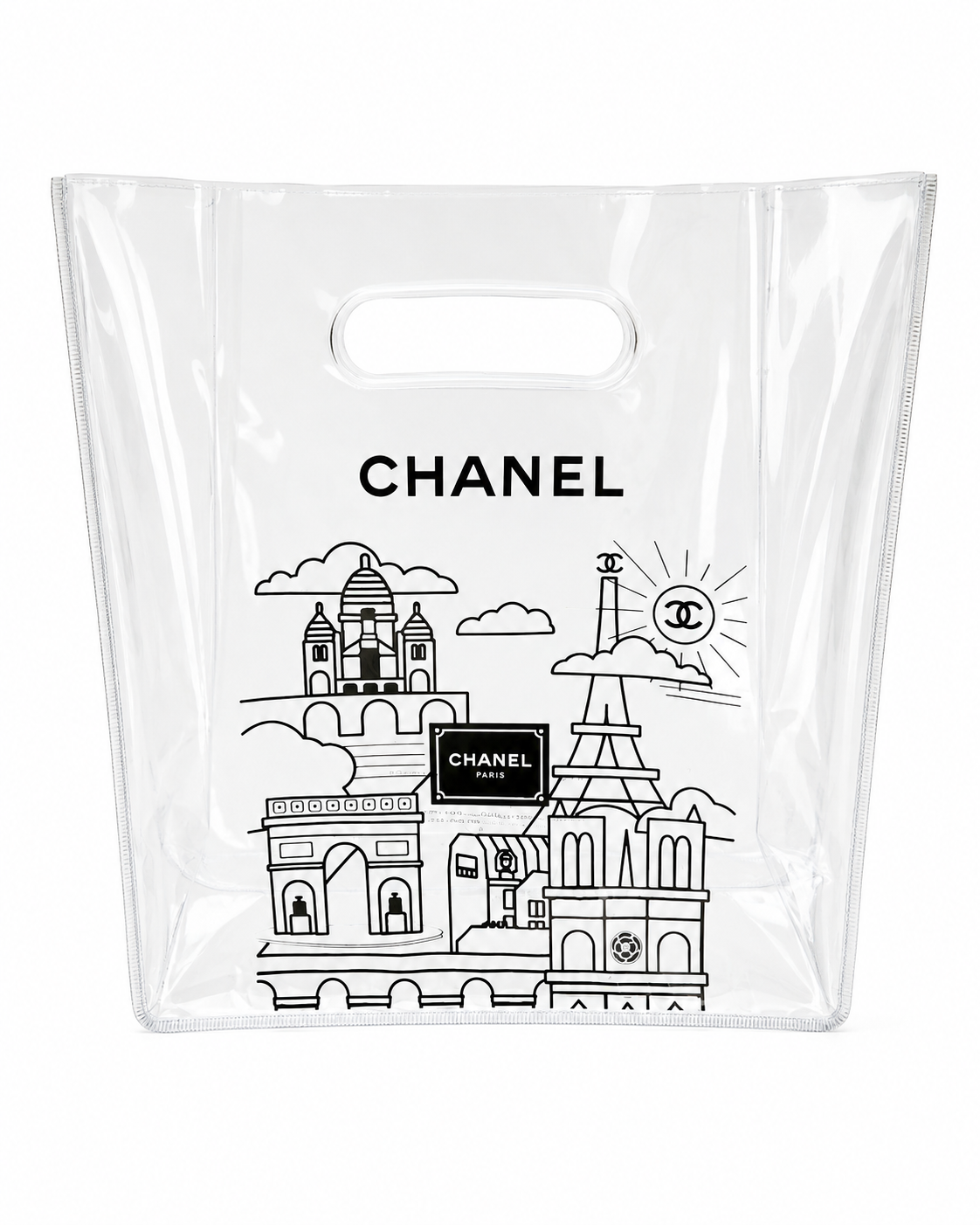 Chanel GWP Vip Beaute Gift Transparent Pouch Make-up Bag Toiletries Bag