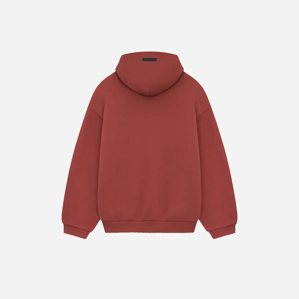 Essentials Fear of God Essentials Fleece Hoodie crimson - Size: S Hoodies | Shop From The Mirage