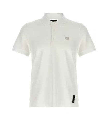 Fendi White Pique Polo Shirt