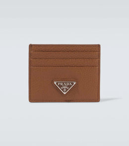 Prada Logo leather card holder