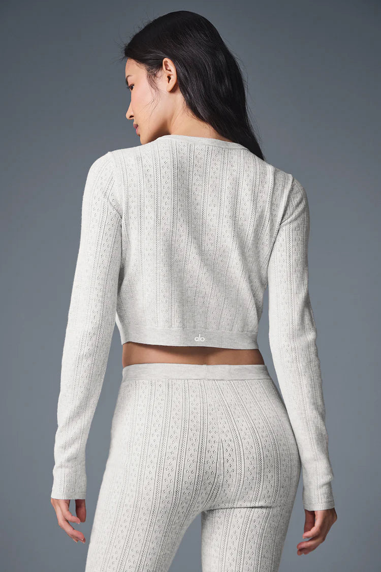 Pointelle Sweater Be Mine Cardigan