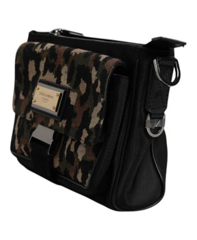 Leopard Jacquard Crossbody Bag