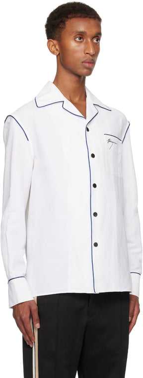 Ferragamo White Pajama Shirt
