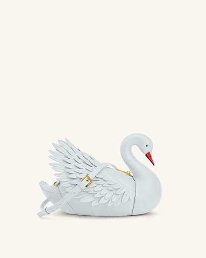 Alani Swan Shaped Crossbody Bag - White