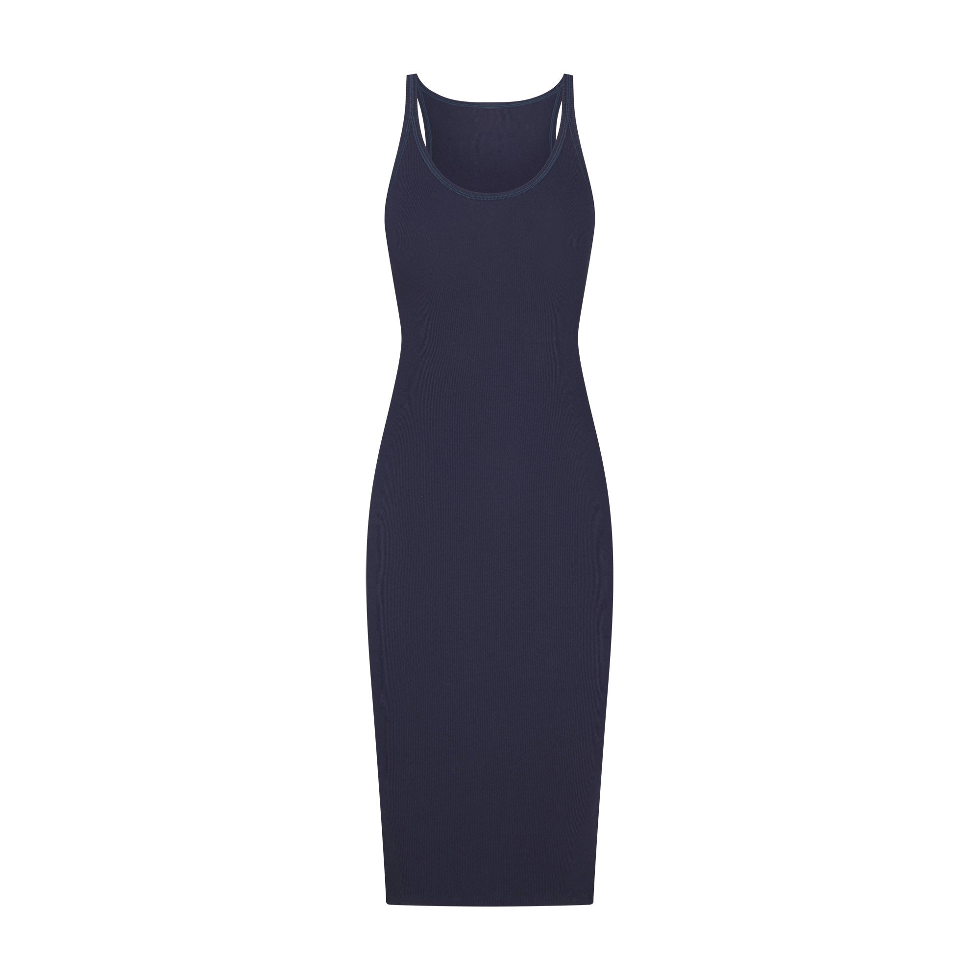 Cotton Rib Tank Midi Dress