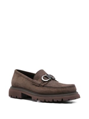 Gancini-buckle loafers