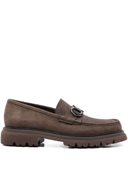 Gancini-buckle loafers