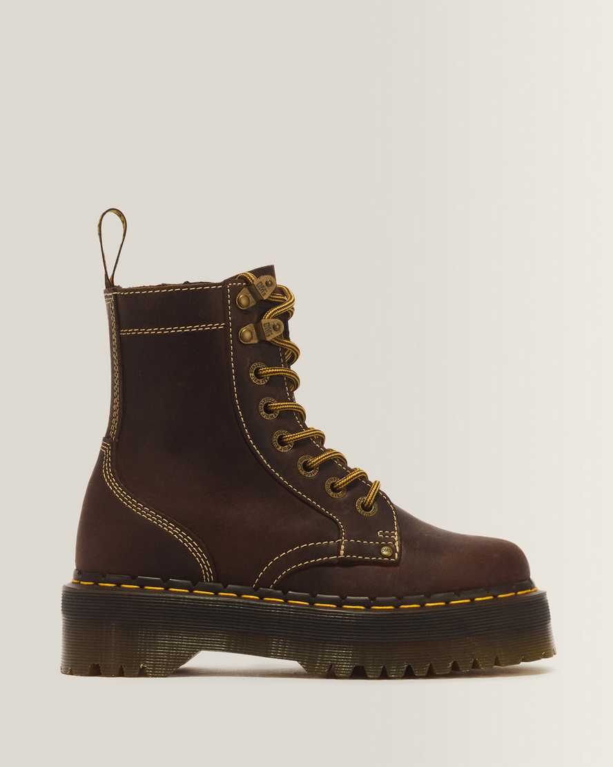 Jadon Boot Arc Crazy Horse Platforms — Brown