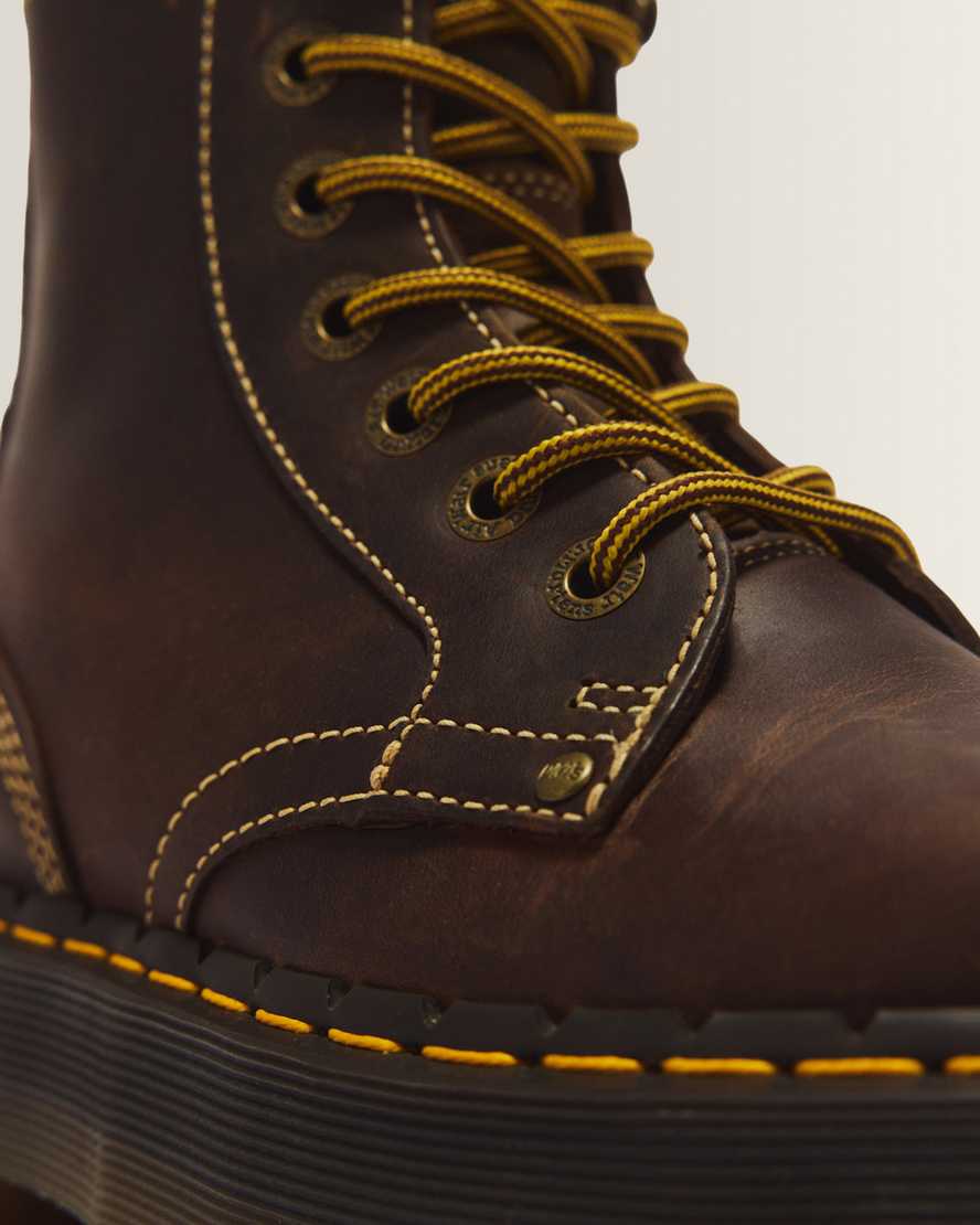 Jadon Boot Arc Crazy Horse Platforms — Brown
